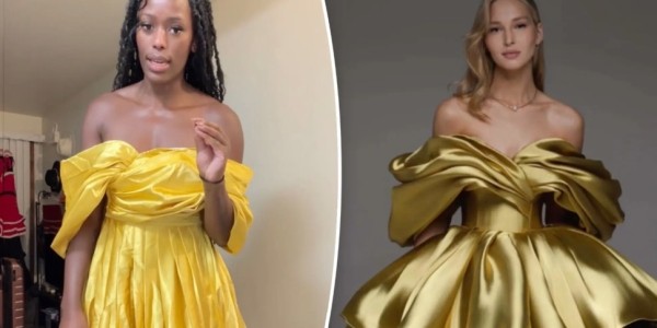 Девушка заказала онлайн блестящее вечернее платье и ужаснулась полученному товару Девушка заказала онлайн блестящее вечернее платье и ужаснулась полученному товару